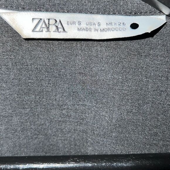 ZARA Charcoal Grey Overshirt With Pockets-S - Picture 9 of 10